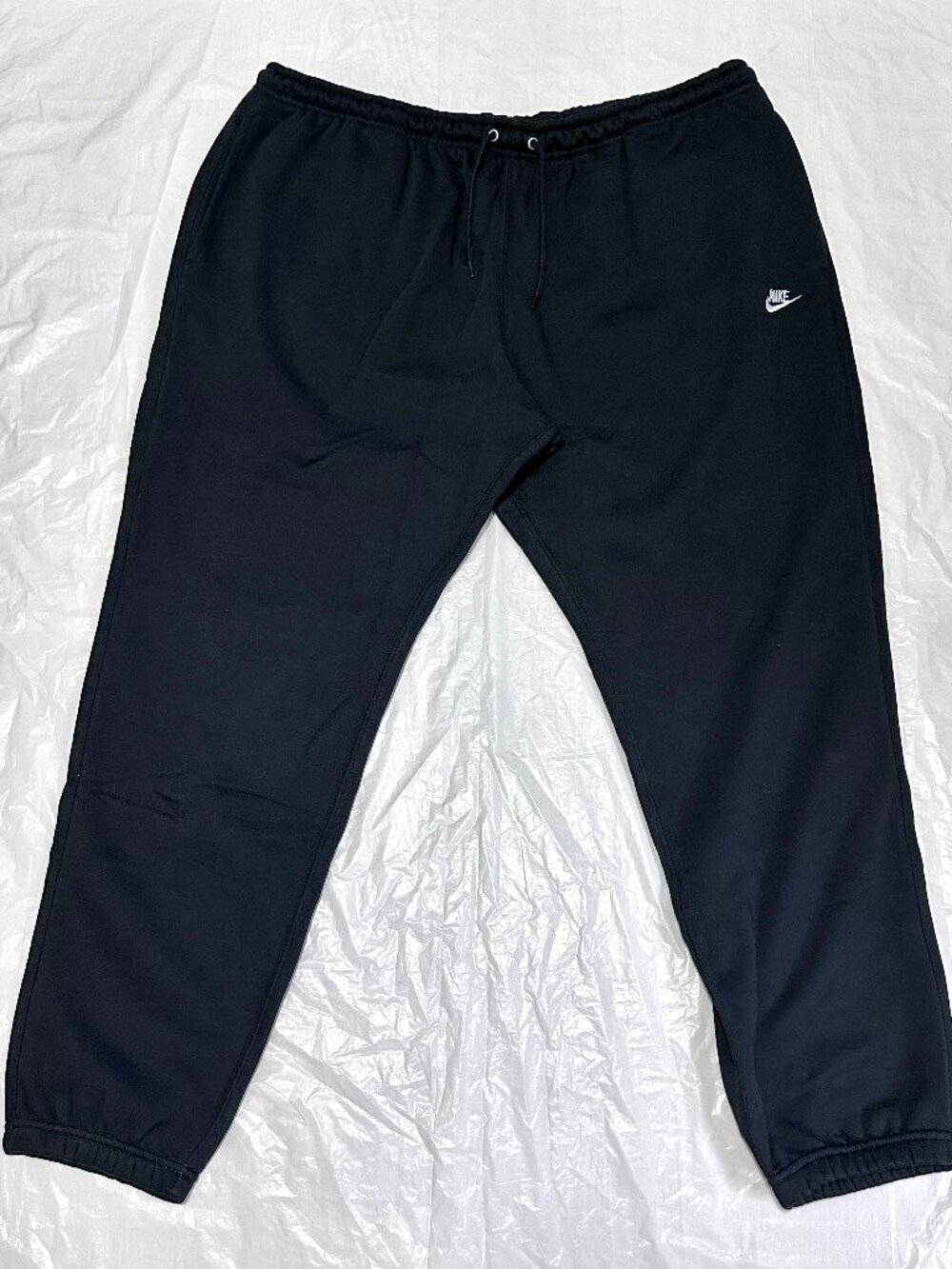 Nike Pants Men 2XL XXL Black Club Cuffed Brushed Fleece Jogger Sportswear Sweats